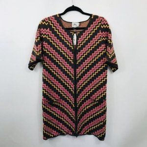 Milly of New York Zig Zag Knit Cardigan Coat